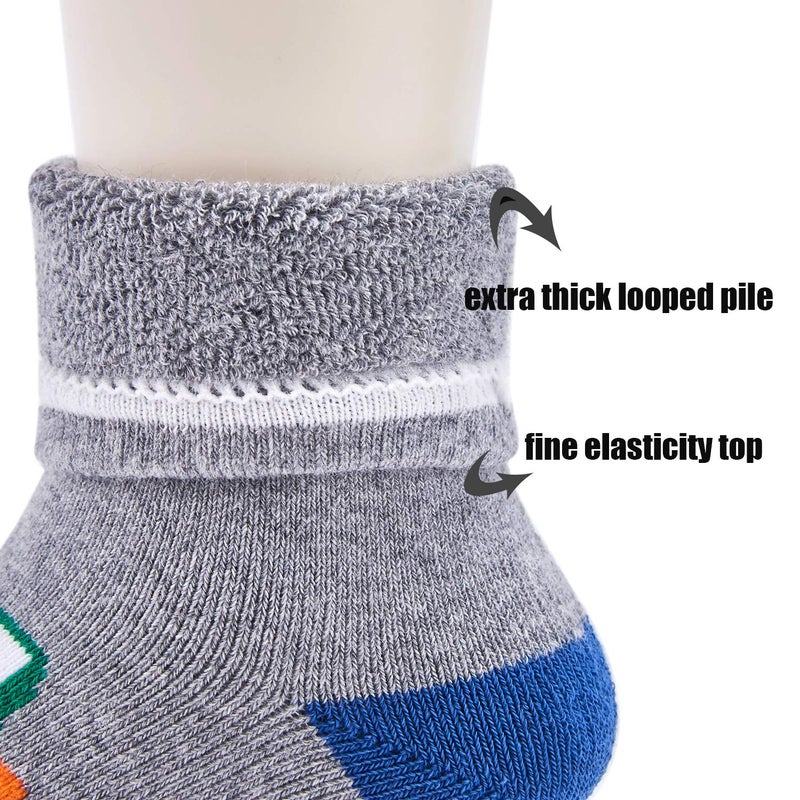 HowJoJo Big Boys Thick Cotton Socks Kids Warm Socks Winter Thermal Crew Socks 8-10 Years - Image 5